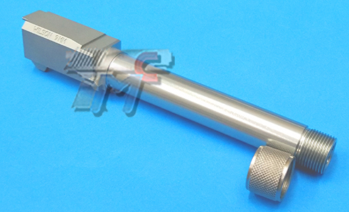 Detonator Aluminum Wilson Combat Outer Barrel for Marui Glock 17 Gen.4(Silver)(14mm-) - Click Image to Close